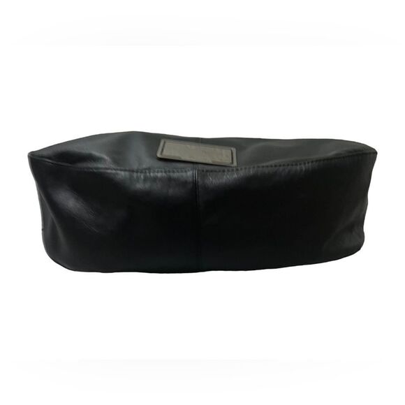 NWOT Lg Ted Baker Blk Leather Hobo w/Braided Interlaced Shoulder Strap w/5" Drop - Picture 3 of 12